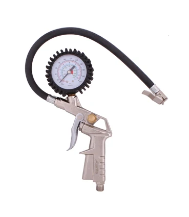 
220PSI Tire Pressure Inflator Gauge With Flexible Hose cheap pressure gauge 