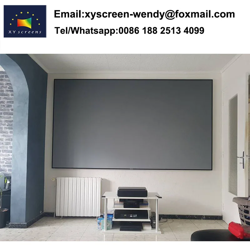 XYSCREEN TOP PET Crystal thin fixed frame UST ALR Projector screen for vava 4k projector