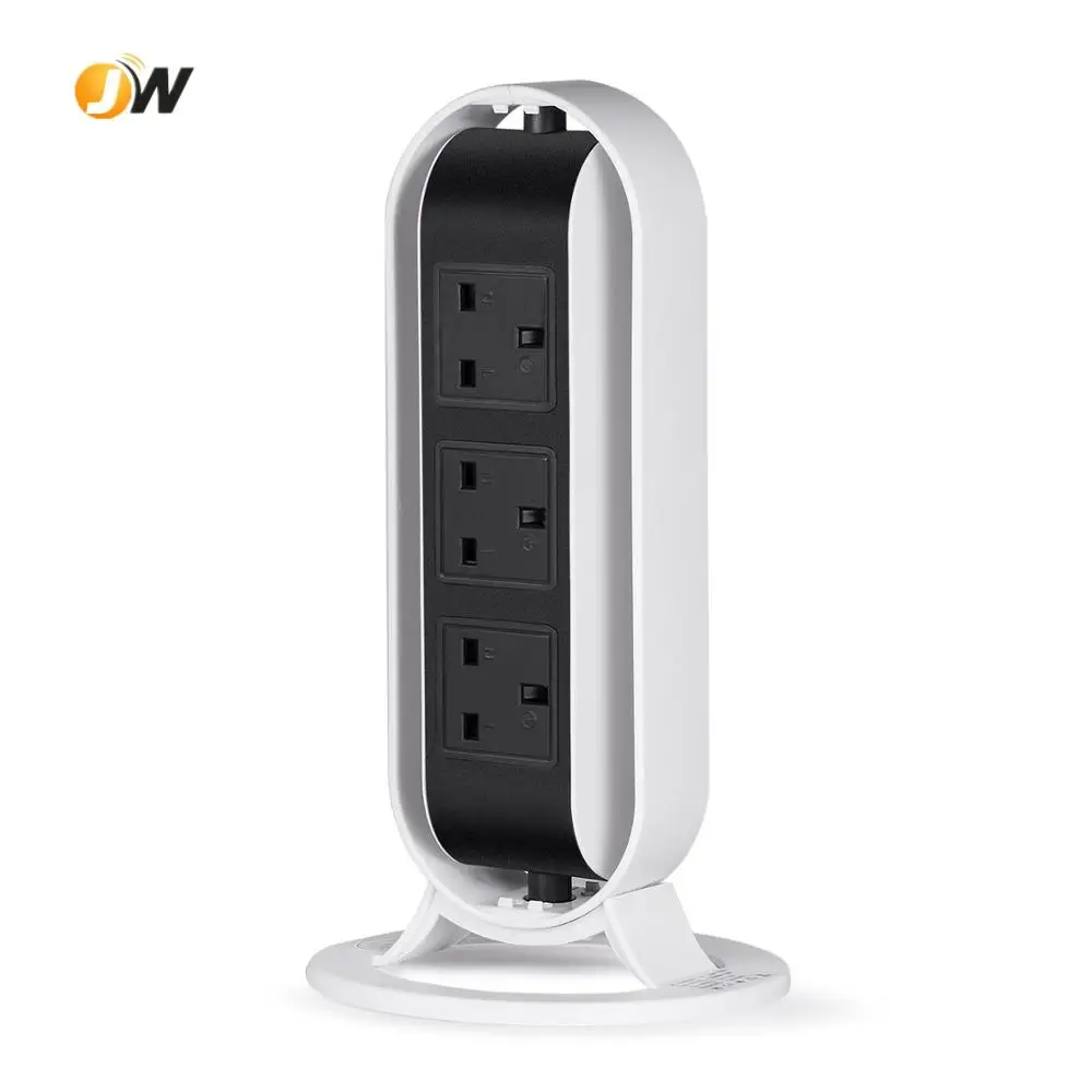 New Design Rotating Vertical Power Strip 6 Way Socket with Surge Protector