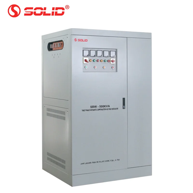 
Industrial 3 Phase 380V 415V 440V 600KVA Servo Type Voltage Stabilizer 500 KVA Automatic Voltage Regulator 500KVA 