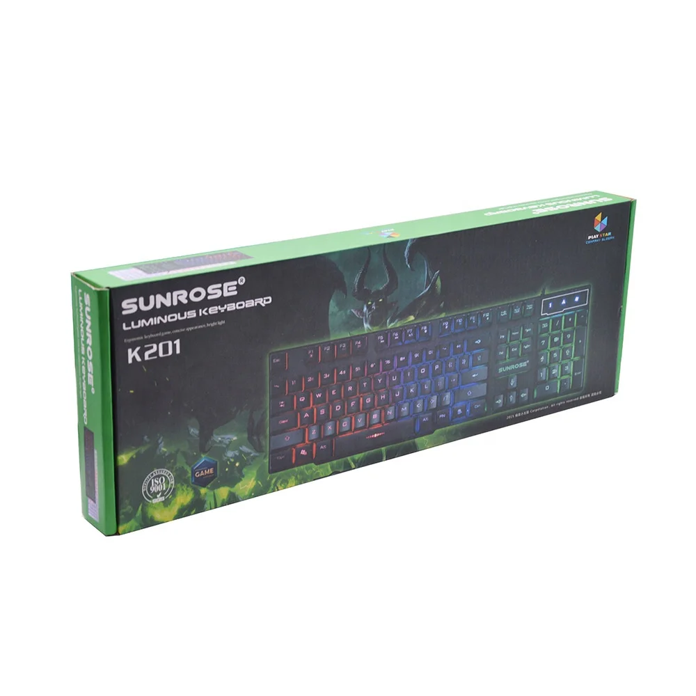 Russian 104 luminous keyboard Russian luminous mechanical feel keyboard three-color rainbow mechanical keyboard