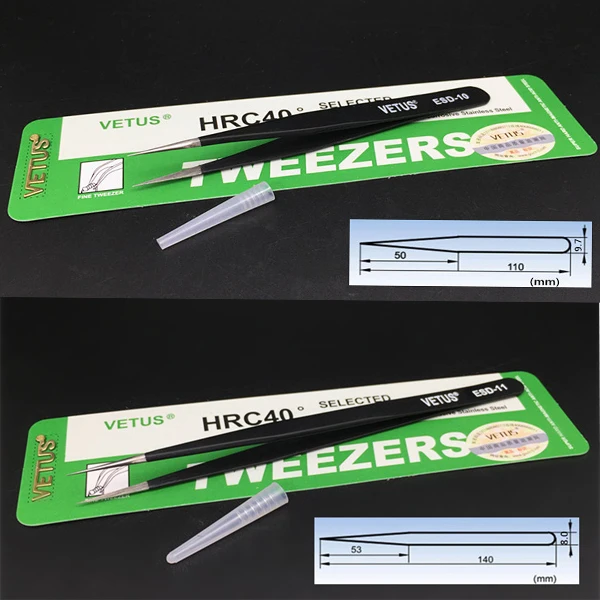 
Customized Stainless Steel Top Grade Private Label Eyelashes Extension Tweezers 