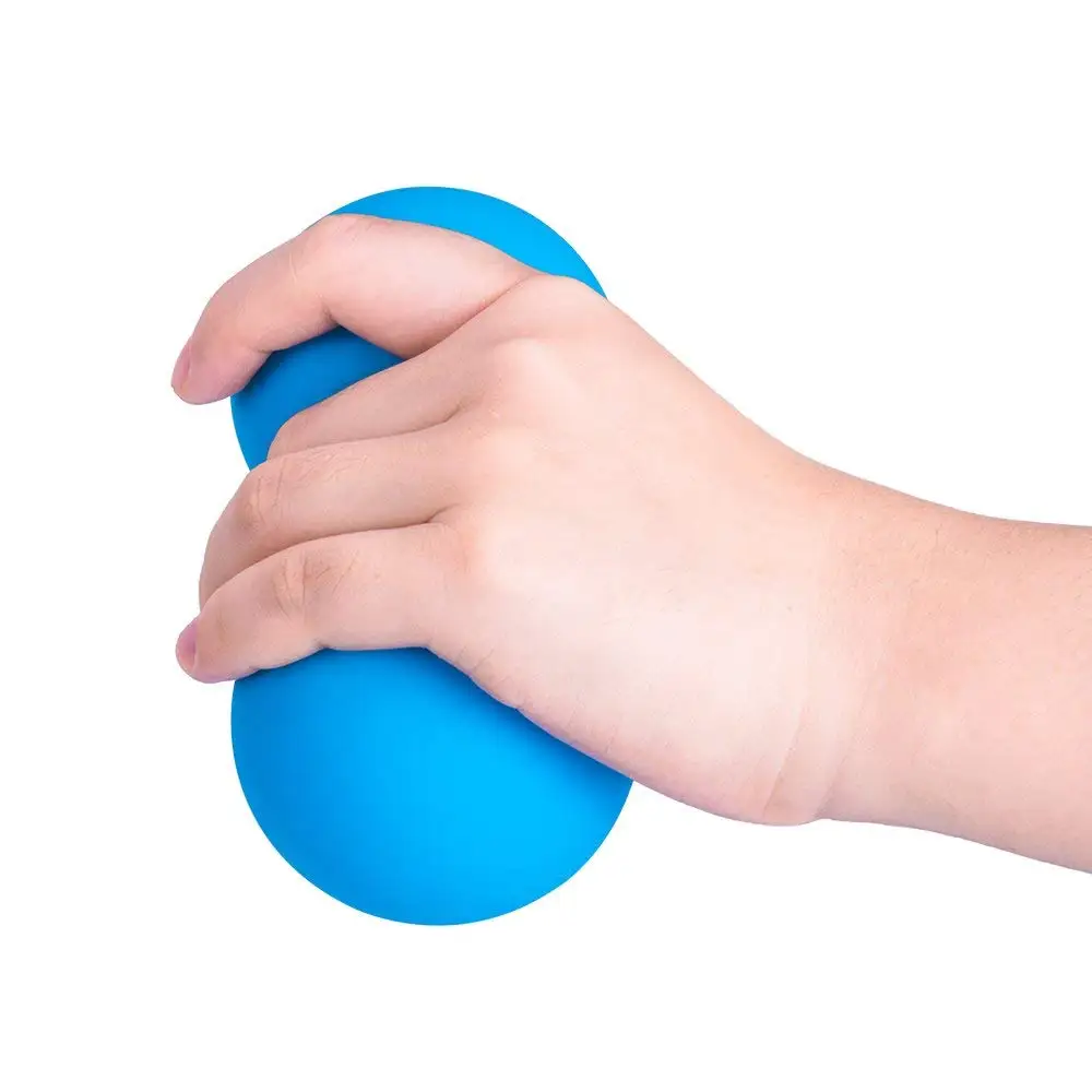 
Odorless no smell vulcanized rubber inject molded double round hard solid peanut massage ball yoga ball Pet dog toy ball 