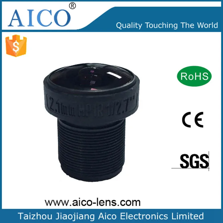 Пластиковая широкоугольная камера видеонаблюдения 2,1 мм 1/2, 7 дюймов F1.8 5mp EFL 2,1 мм m12