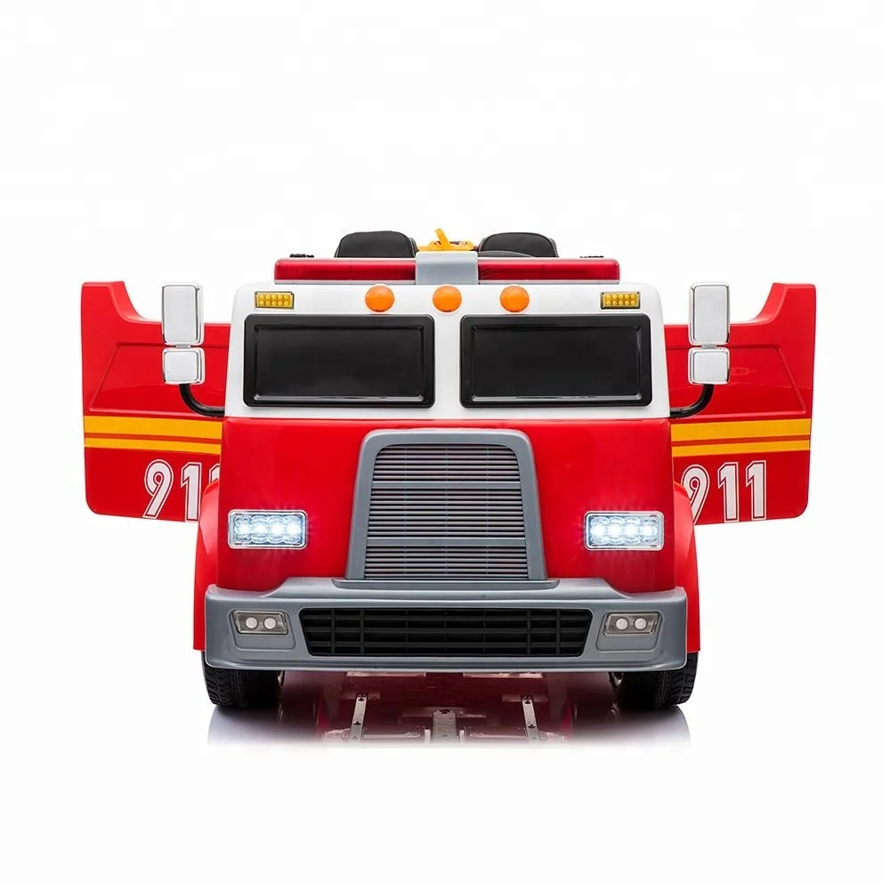Newest popular electric kids car for fire truck with fire gun for baby electric car