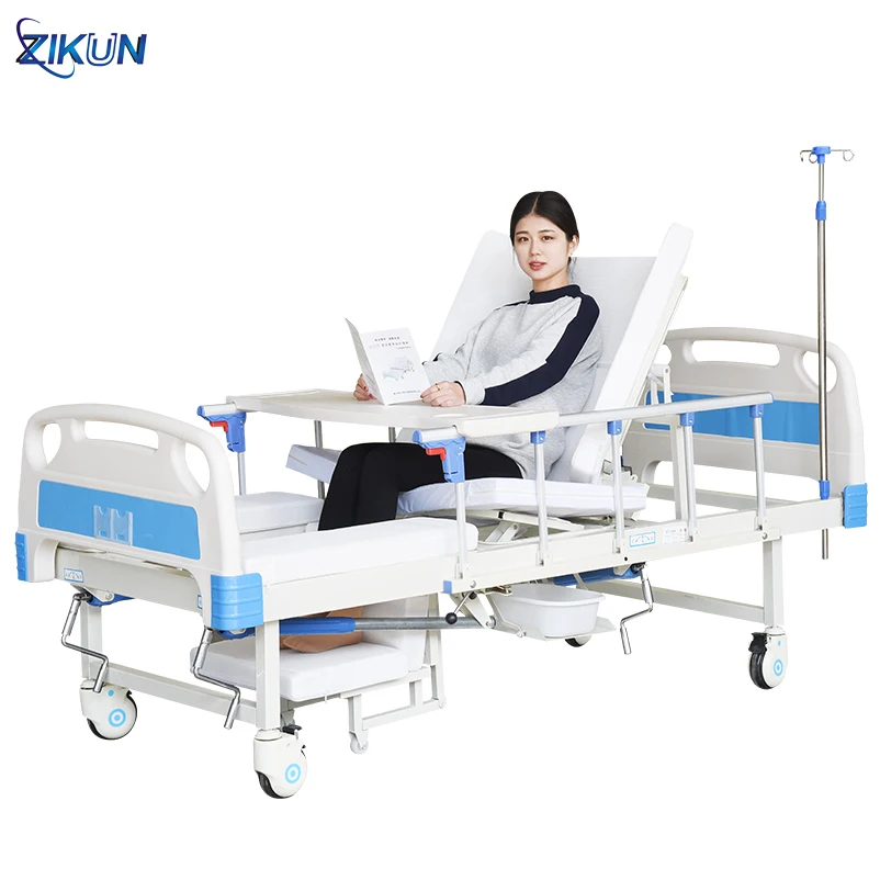 
8 function homecare disabled manual nursing medical hospital chair bed with potty-hole 