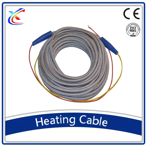 Silicone rubber carbon fiber non-shining ceiling heating cable