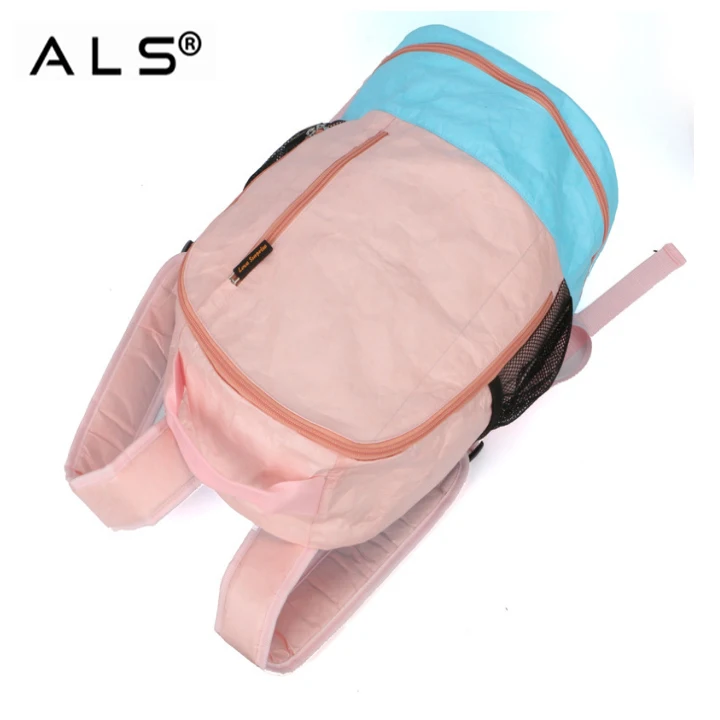 
Waterproof Tyvek Bag Paper Backpack Round Shaped Large Capacity Tyvek Backpack 