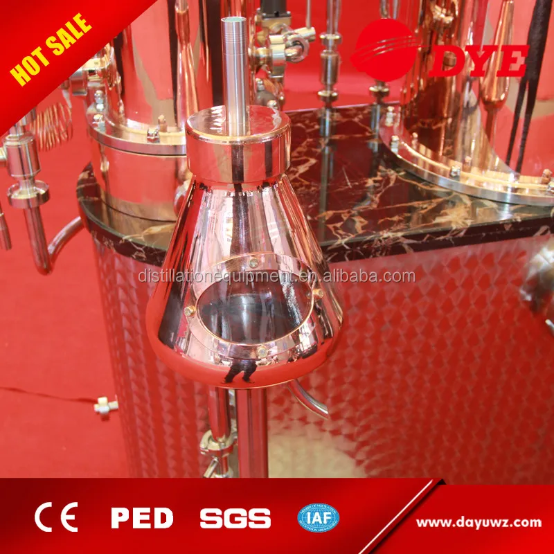Alcohol ethanol copper alembic column gin distillation for sale