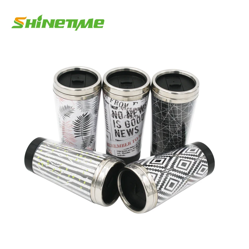 
ShineTime Coffee Travel Stainless Steel Mug Leakproof 