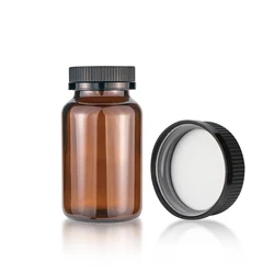 100 ml 150 ml 200 ml clear amber empty airtight child resistant proof pharmacy pill packaging Bottles