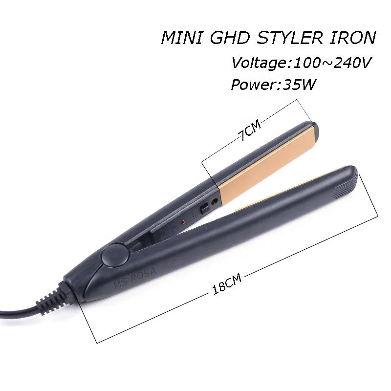 Professional Flat Iron Fast Mini Hair Straightener Hair Extension Iron Household Hair Beauty Tool