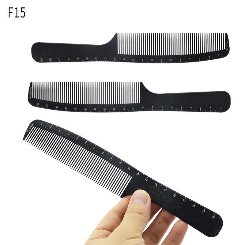 Hot Sale Salon Barber Products Carbon Plastic Comb for Daily and Salon Station Heat Resistant Comb