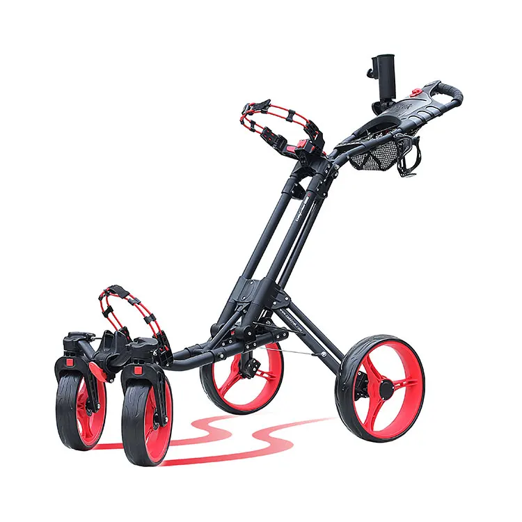Горячая Распродажа один клик складной велосипед/детскй 4-колесный гольф тележка с Поворотные передние колеса