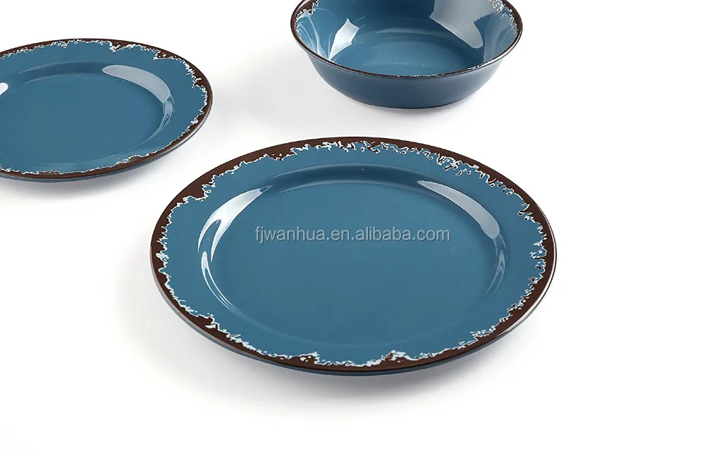 Melamine western rustic dinnerware sets