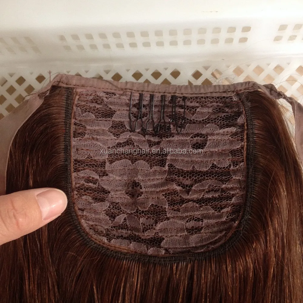 Light Brown Remy Brazilian Ponytail Hair Extension