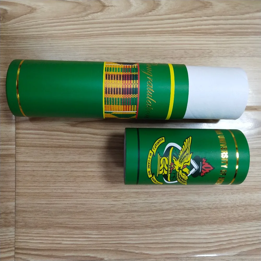 New design custom paper tube diploma graduation certificate scroll holder