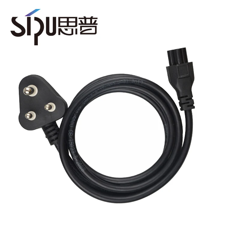 SIPU Индии черный Электрический силовой кабель 110 В для ноутбука