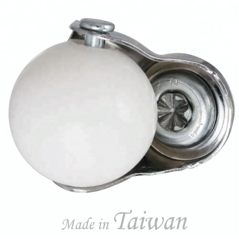 Ролик CCE 40 мм, белый пластиковый шар, ролик для мебели M6 Stem