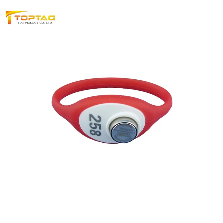 Soft Plastic Waterproof RFID TM Ibutton Bracelet / Wristband / Electronic Key Card