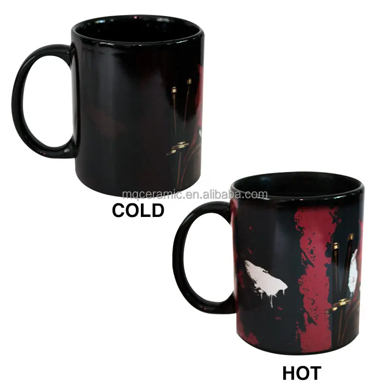 Creative Color Change Heat reveal Magic Ceramic Mug