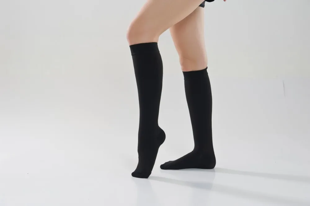 Anti-skid compression socks knee high compression socks medical grade customized color compression stockings