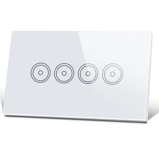 
10 years OEM factory custom logo wifi remote control google home amazon alexa echo tuya app smart touch screen light switch 