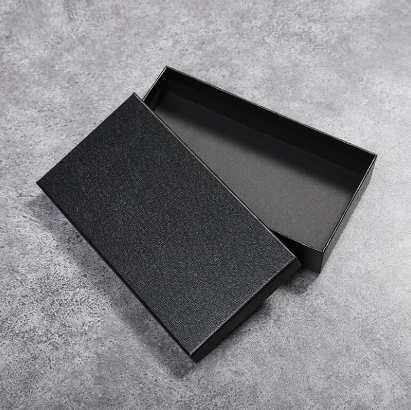 
Dreamtop DTF187 high quality promotion packing paper box for wallet and belt customized brand name wallet gift box 