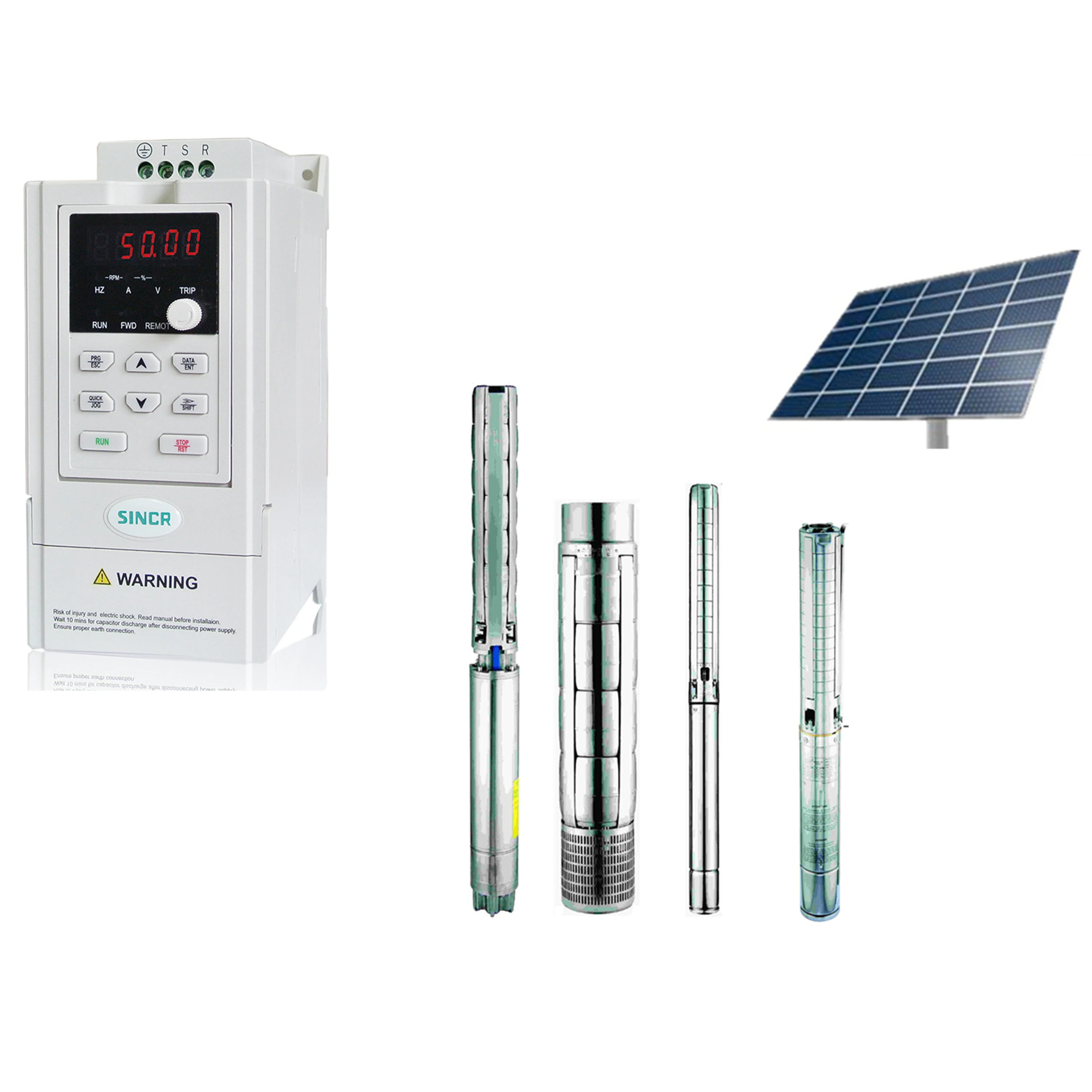 2.2KW Solar Water Pump inverter 50Hz 60Hz Output 3 Phase 380V For AC Pumps