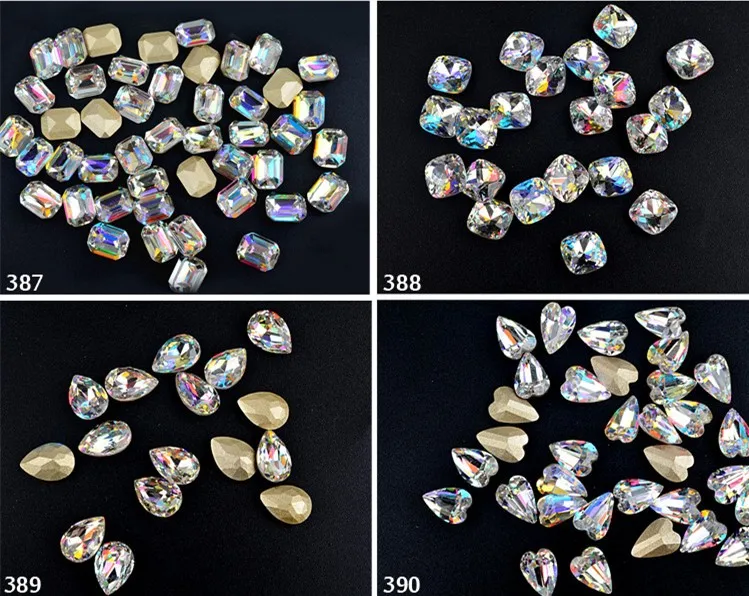 ShiningLife Brand gold leaf 24k crystal mini cooper for sale fashion nail designs art