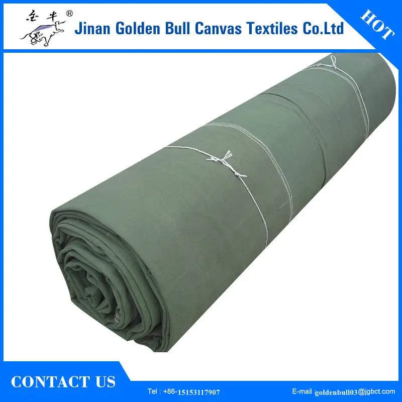 Plain Weave Waterproof Breathable Polyester Cotton Canvas Tarps