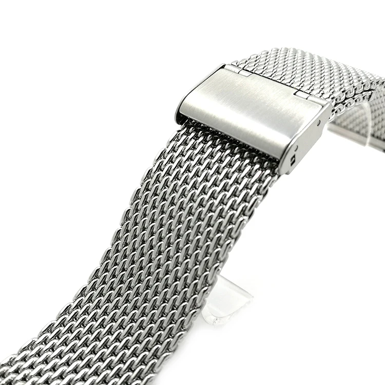 18 20 22 24mm 1.0mm thick mesh milanese stainless steel watch bands watch strap