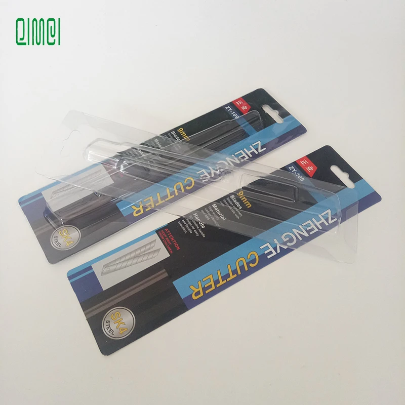 Wholesale  PET Sliding card blister for Knife blister package