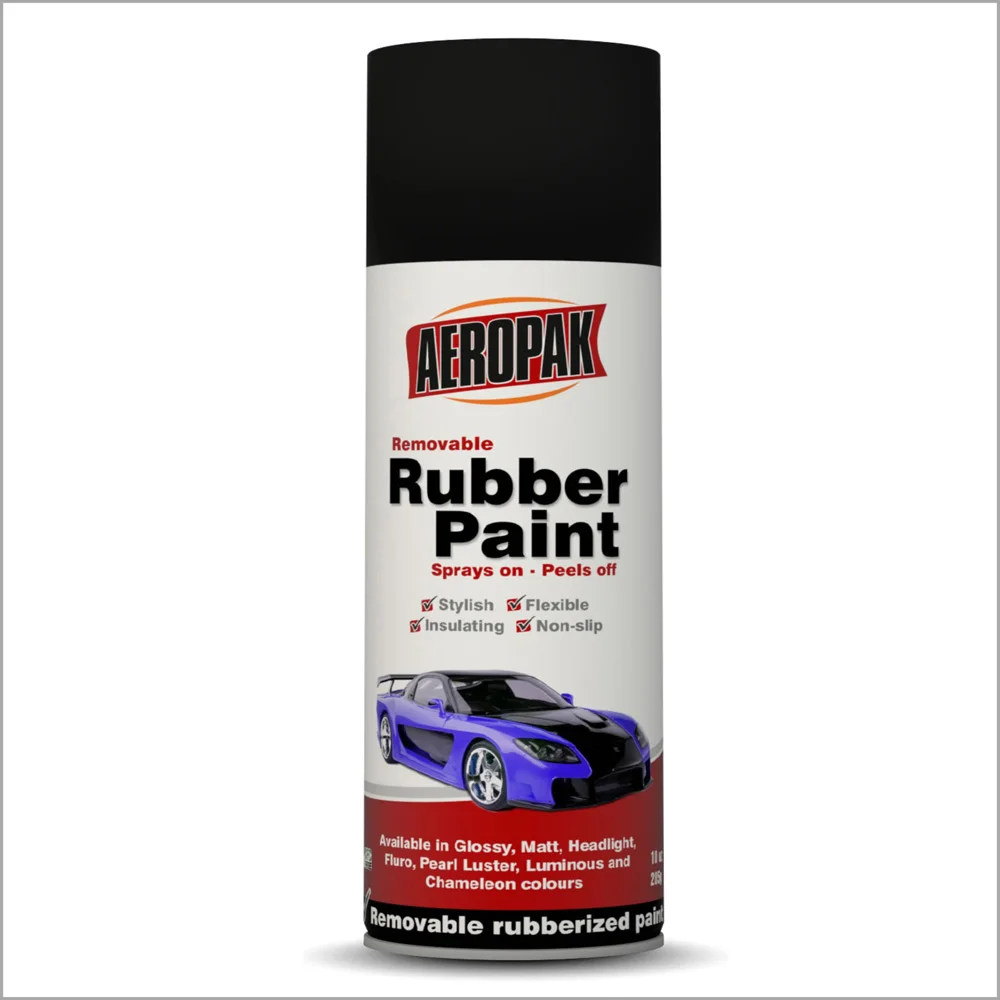 Aeropak Waterproof Luminous Color 400ML Rubber Spray Paint for wheel