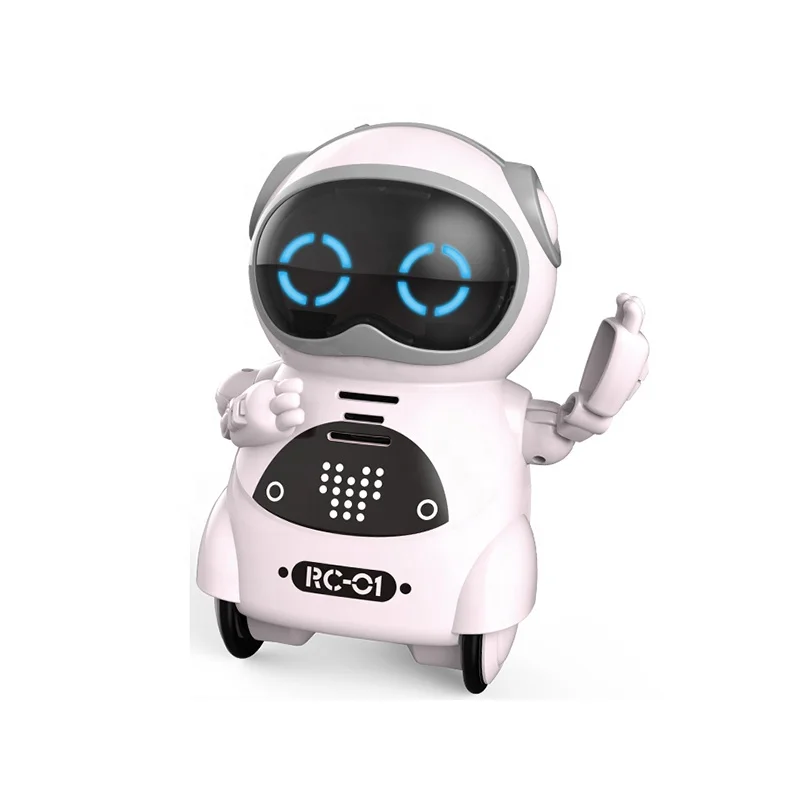 Perfect gifts voice control intelligent kids mini dancing pocket robot with light and sound