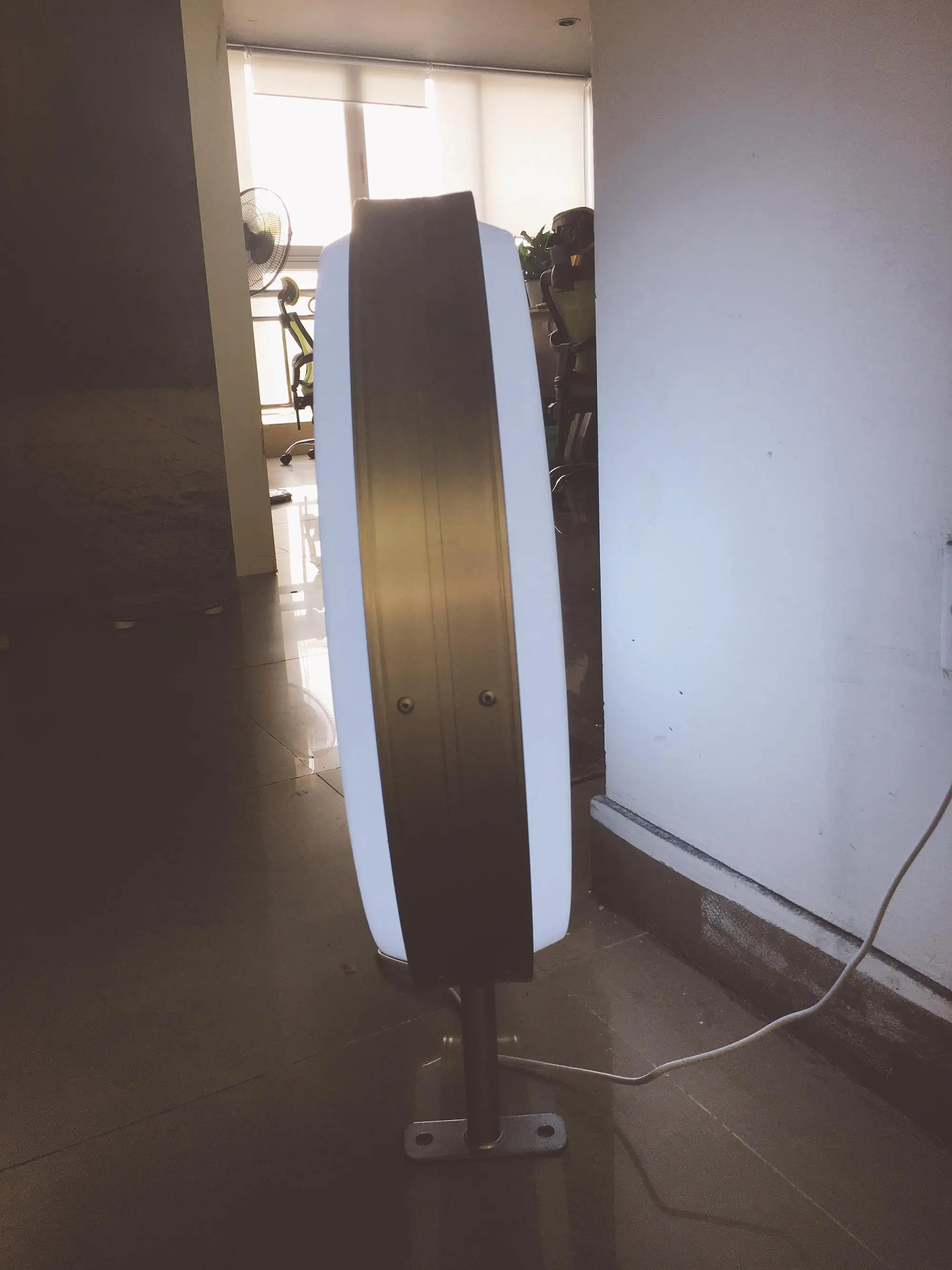 LED double sides round acrylic vacuum forming advertising light box