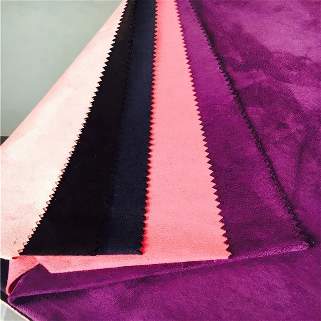 many colors warp knitting micro suede fabric