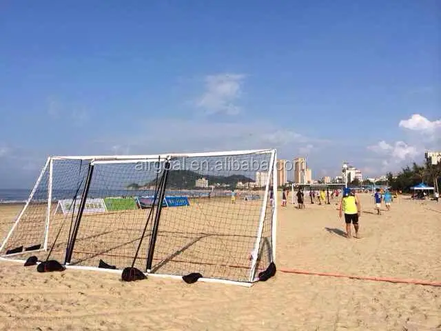 Guangzhou soccer equipment beach soccer goal portable air soccer goal