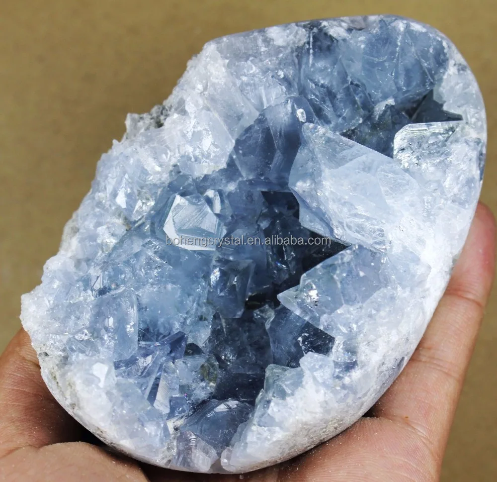 Келестит селестин яйцо синего цвета/минерал мадагаскарский подарок