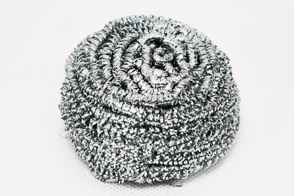 Kitchen steel wire ball scrub brush sink dish washing scrubber pot pan clean steel wire spiral scourer washing cleaning ball