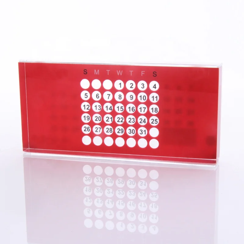 Factory directly cheap 2018 office table perpetual calendar desk calendar