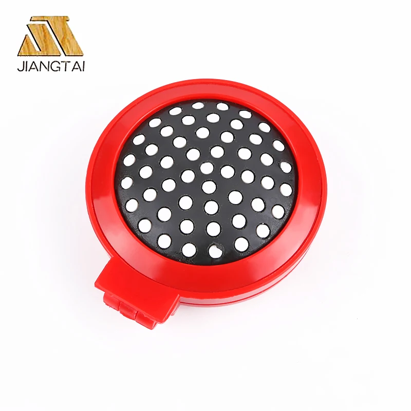 Jiangtai ABS plastic hairbrush round hair comb foldable hair brush with mirror