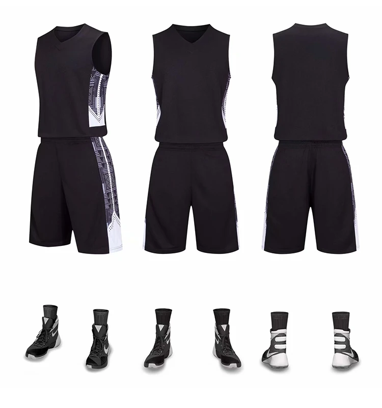 2022 High Quality Design Mesh Breathable Basketball Jersey Uniform Sets