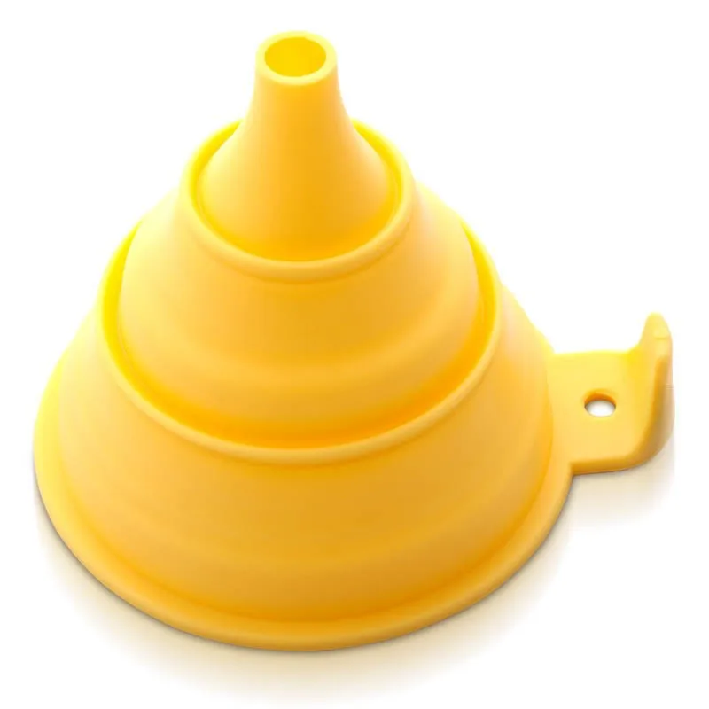 Factory directly sale silicone  collapsible kitchen funnel  folding  silicone  funnel