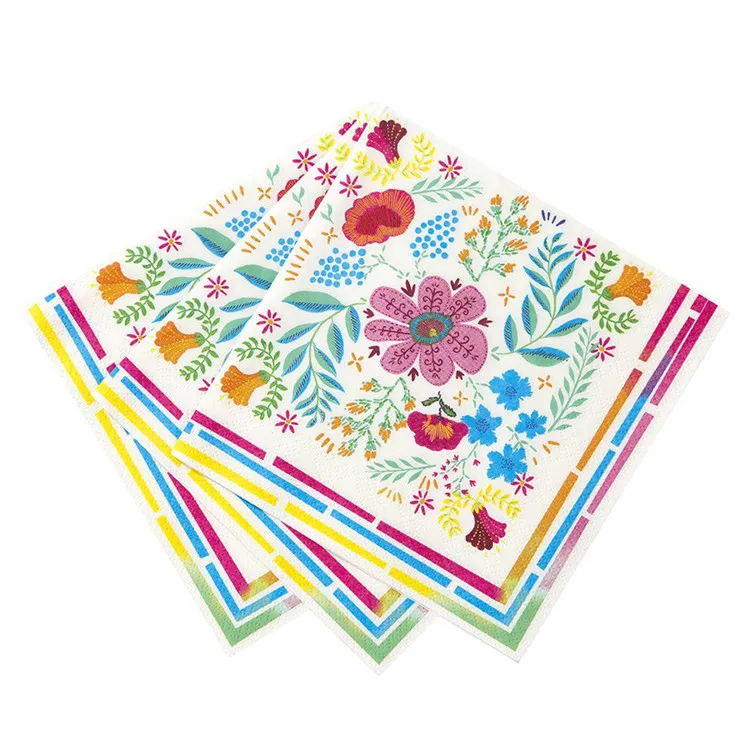 Wedding Napkin Colorful Paper Serviette