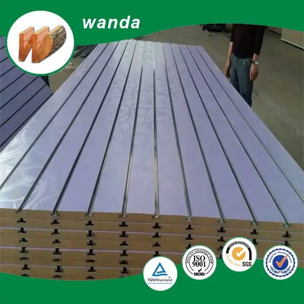 low price colored slotted mdf from shandong