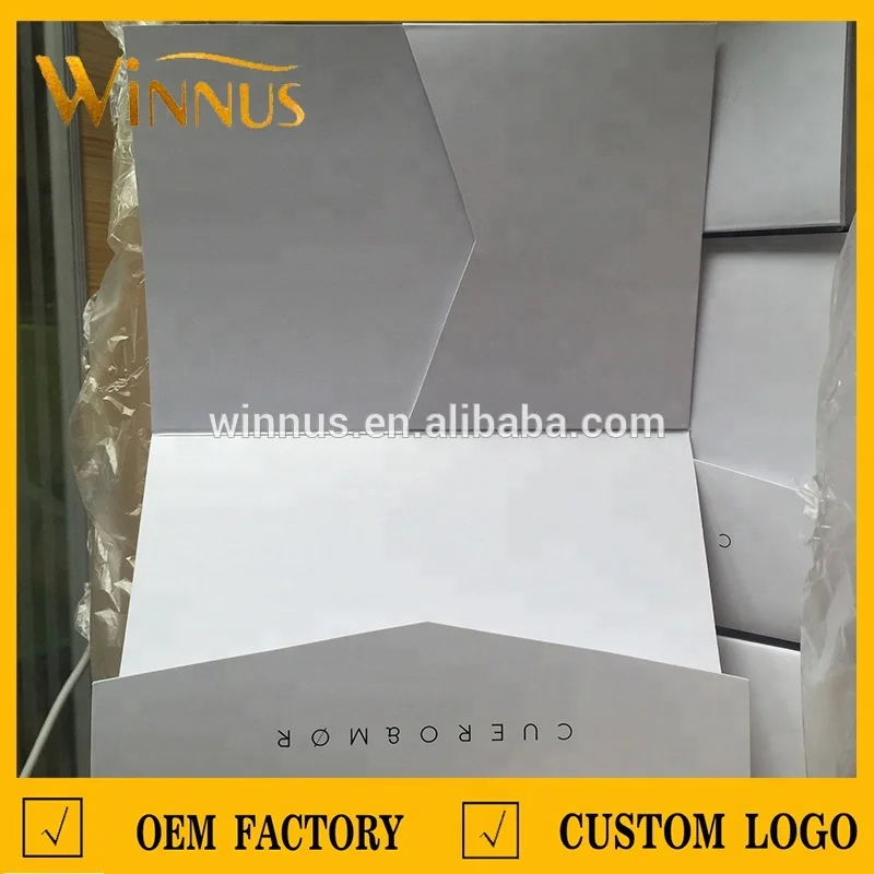 cheap factory print recycled cardboard pocket fold envelope folder, gift card envelope