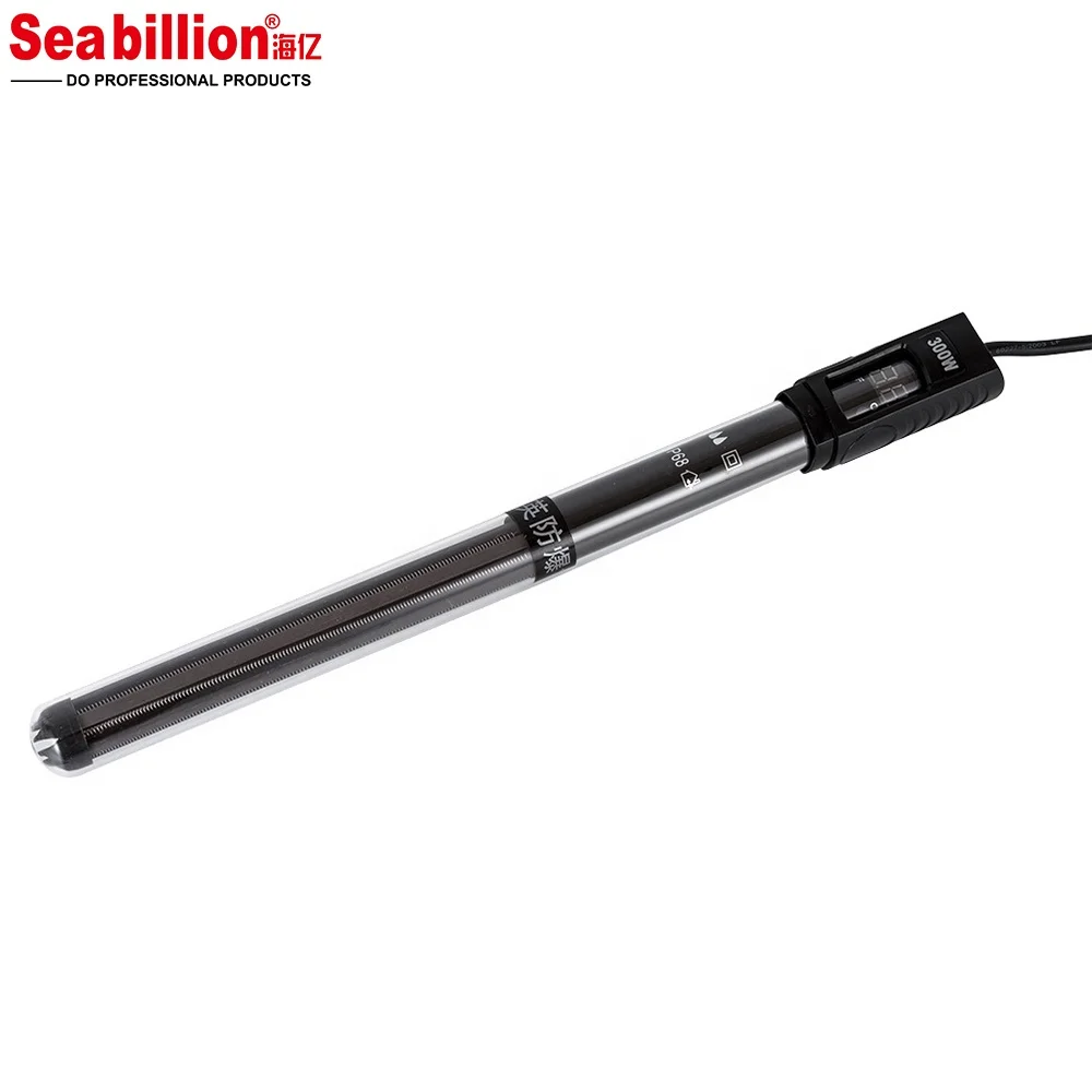 Seabillion Submersible Aquarium Heater Aqua 200W Smart Temperature Thermometer Auto Shut-off Led Showing