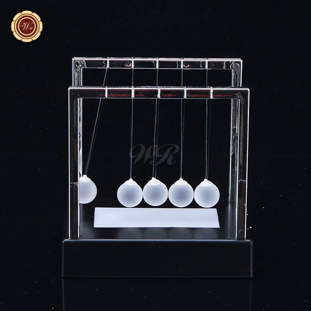 WR Wholesale Souvenir Gift Creative Newton Balance Steel Ball Luminous Table Lamp Home Office Decoration Gifts Ideas 15*11*15cm