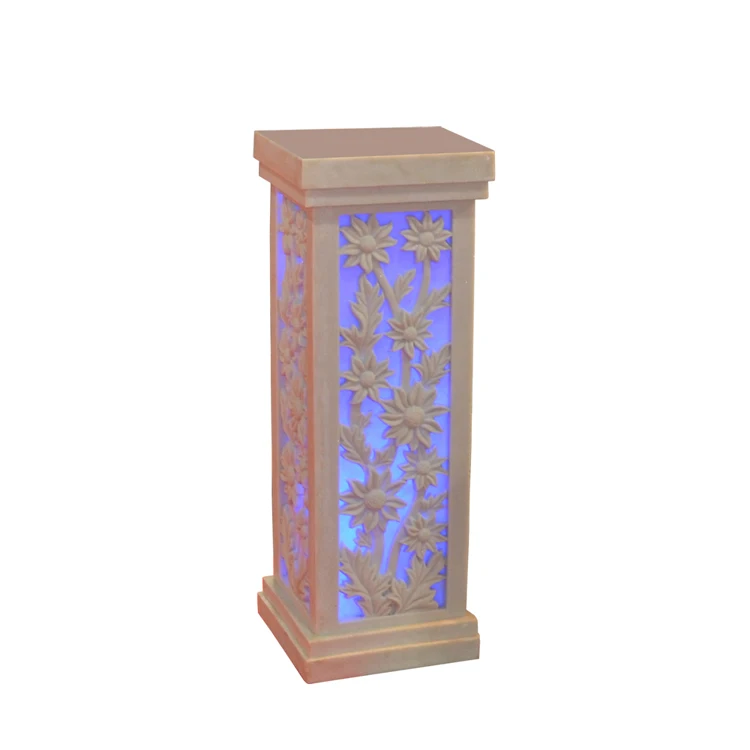 
Large Home Garden Decoration Sand Stone Lantern With LED Bulb 